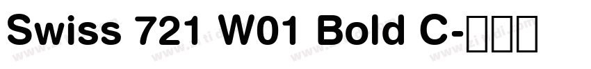 Swiss 721 W01 Bold C字体转换 Swiss 721 W01 Bold C字体转换